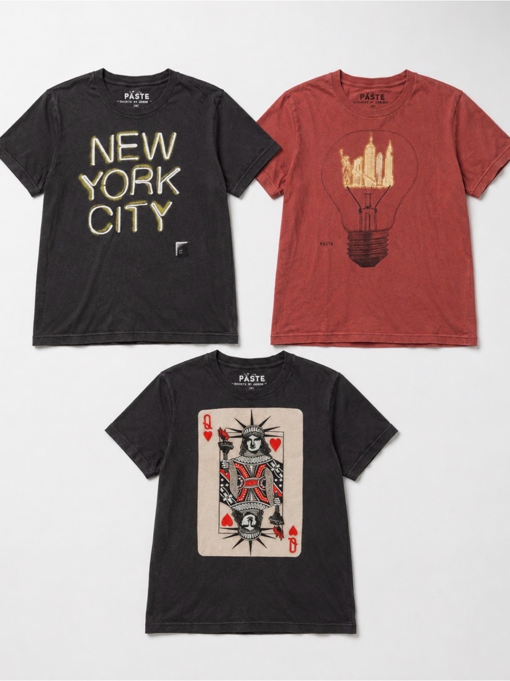 Short Sleeve Graphic Tee Bundle - Black & Rust Options